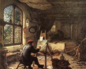 阿德里安 扬斯 范 奥斯塔德 : The Painter in His Studio